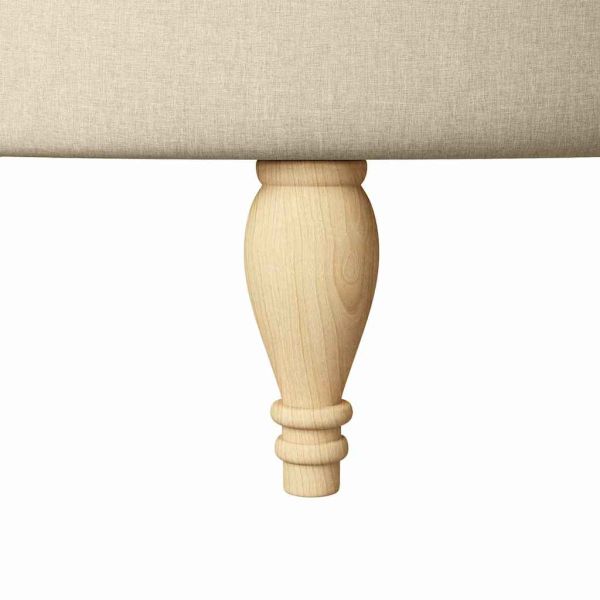 Стол с тапицерия Крем 56,5 x 70 x 110 см текстил