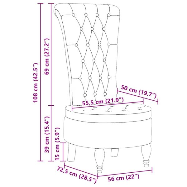 Стол с тапицерия Крем 56,5 x 70 x 110 см текстил