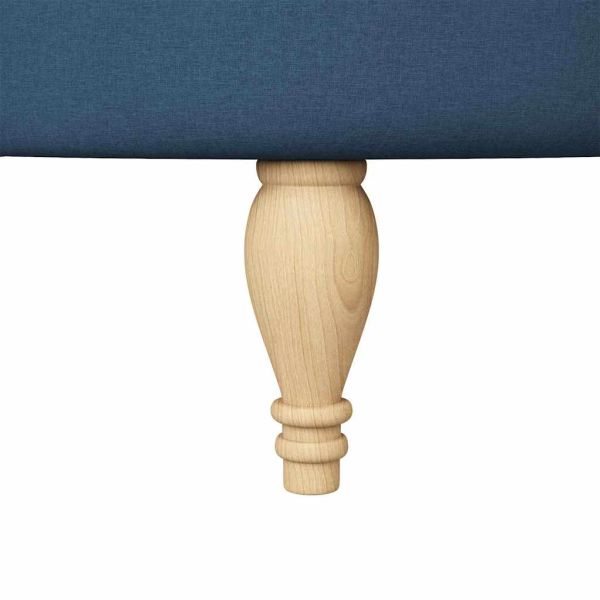 Стол с тапицерия Синьо 56,5 x 70 x 110 см текстил