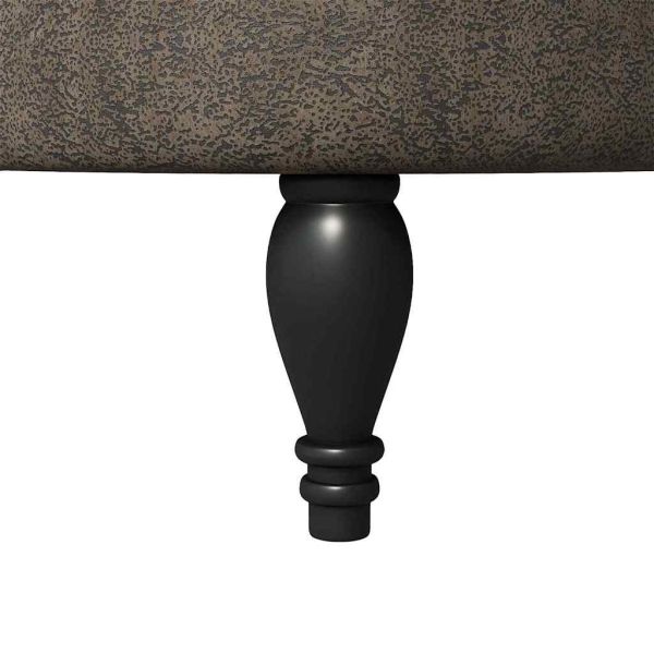 Стол с тапицерия Тъмен сив 56,5 x 70 x 110 см Изкуствена набук