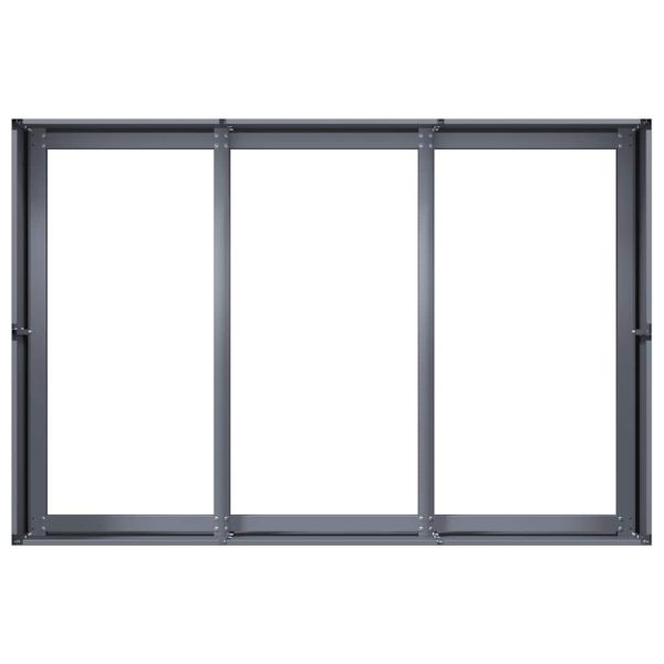 Кашпа, антрацит, 120x80x40 см, стомана