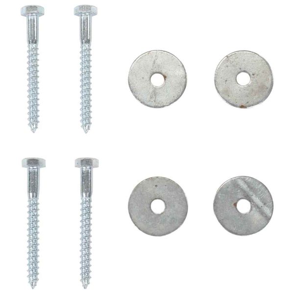 Анкери за земя, 6 бр, 10х60 см, поцинкован метал