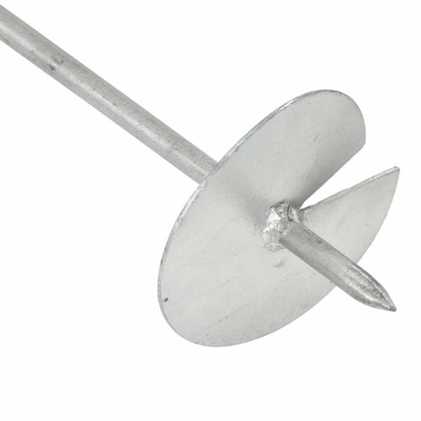 Анкери за земя, 10 бр, 10х60 см, поцинкован метал