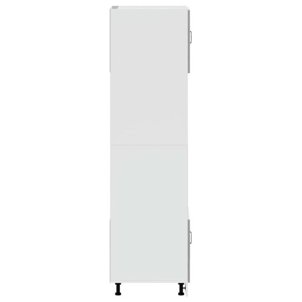 Шкафове за фурна, 2 бр. "Kalmar", бетонно сиви, инженерно дърво