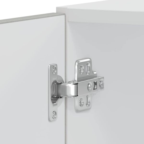 Шкафове за фурна, 2 бр. "Kalmar", бетонно сиви, инженерно дърво