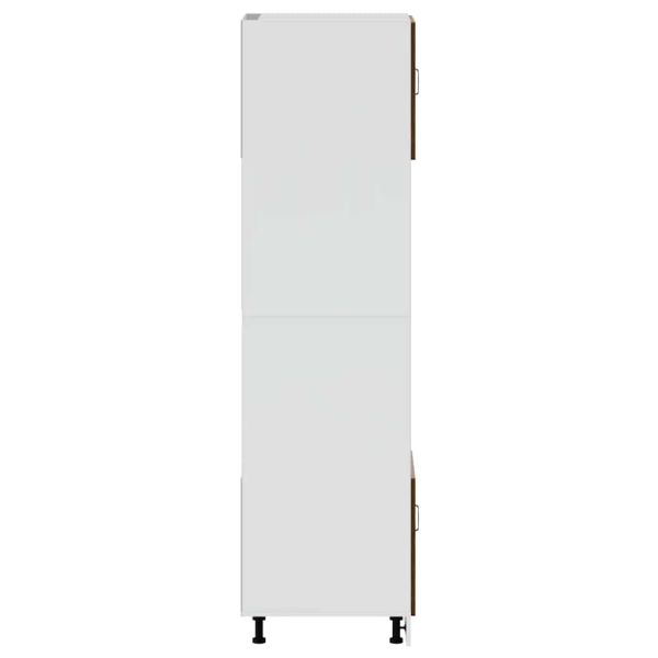 Шкафове за фурна, 2 бр. "Kalmar", кафяв дъб, инженерна дървесина