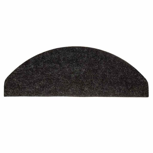 Самозалепващи стелки за стълби, 20 бр, черни, 56x17x3 см