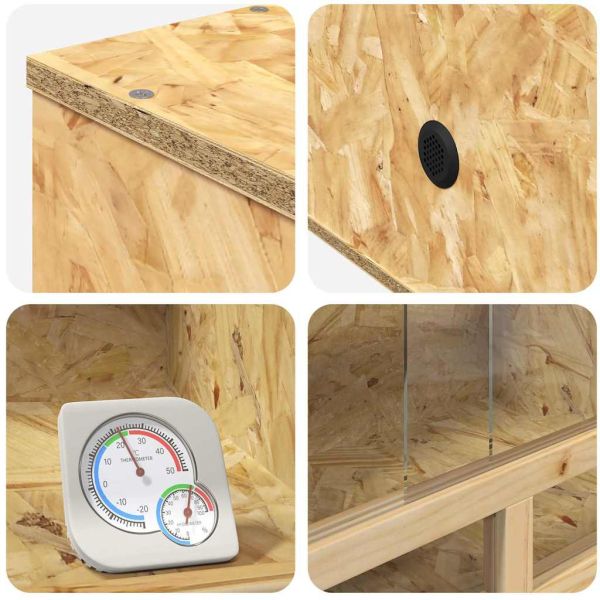 Терариум Кафяво 60 x 30 x 80 см ОСБ