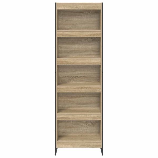 Шкаф за книги 2 pcs Сонома 80 x 30 x 155 см Инженерно дърво