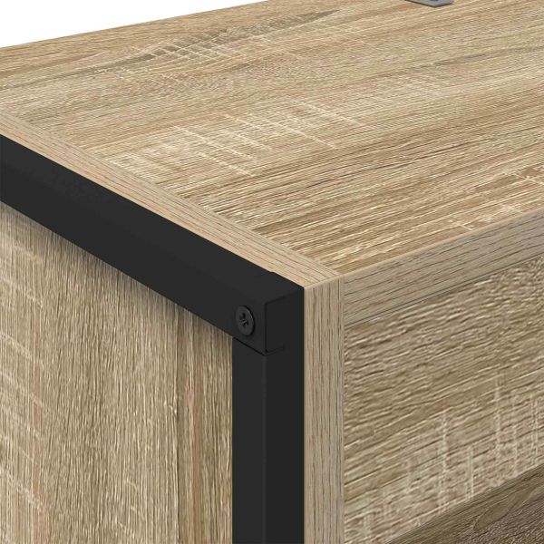 Шкаф за книги 2 pcs Сонома 80 x 30 x 155 см Инженерно дърво