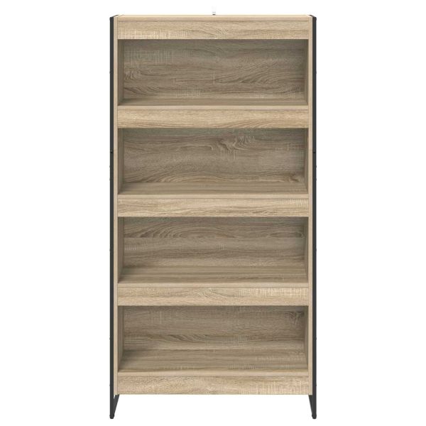 Шкаф за книги 2 pcs Сонома 80 x 30 x 155 см Инженерно дърво