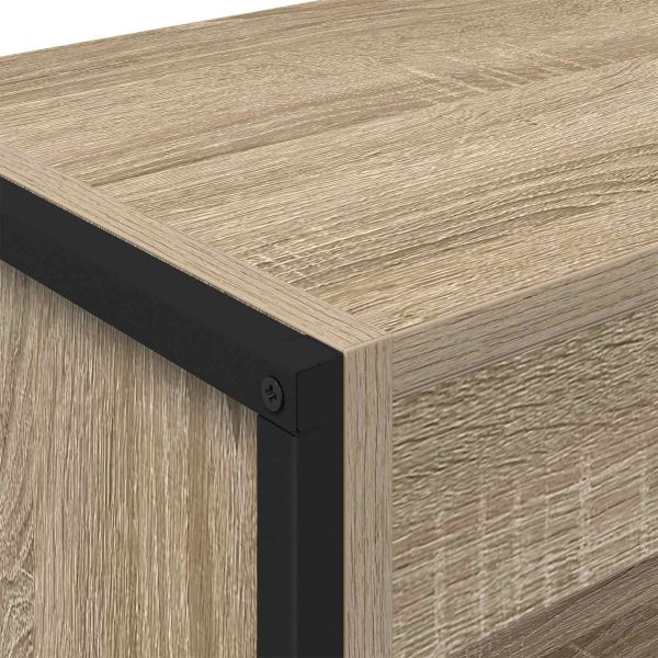 Шкаф за книги 2 pcs Сонома 80 x 30 x 155 см Инженерно дърво