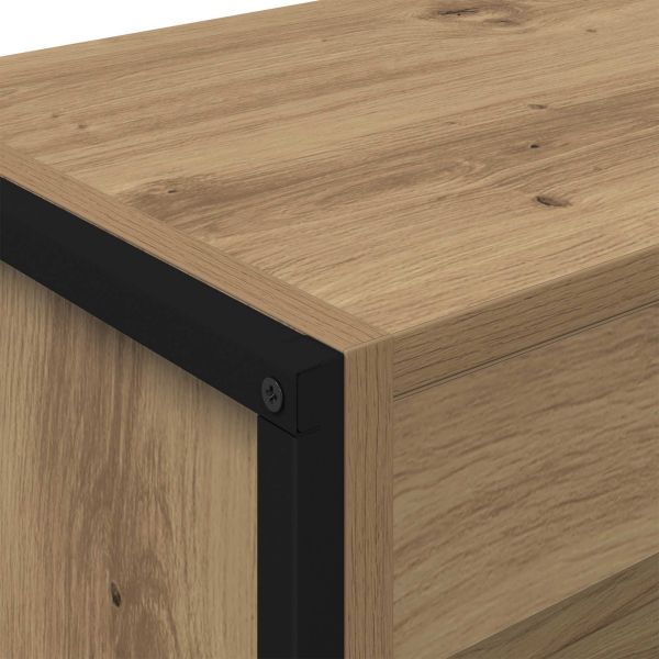 Шкаф за книги 2 pcs Дъб Артизан 80 x 30 x 155 см