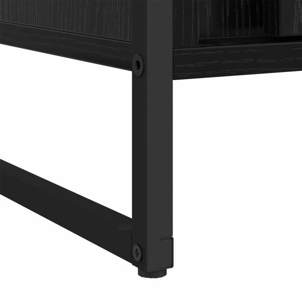 Гардероб 2 pcs Черния дъб 50 x 50 x 200 cm Инженерно дърво