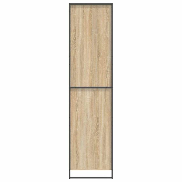 Гардероб с врата 2 pcs Сонома 50 x 50 x 200 cm Инженерно дърво