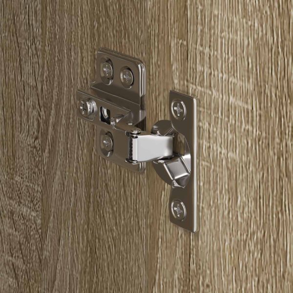 Гардероб с врата 2 pcs Сонома 50 x 50 x 200 cm Инженерно дърво