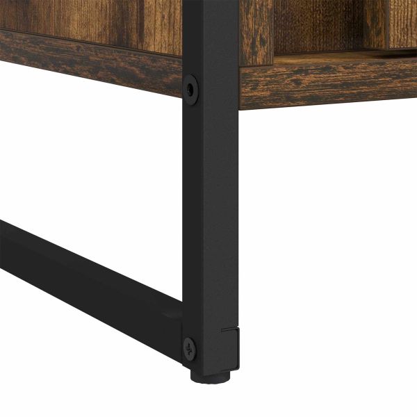 Гардероб 2 pcs Димящ дъб 50 x 50 x 200 cm Инженерно дърво