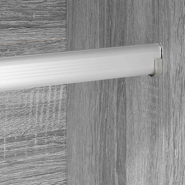 Гардероб 2 pcs Сив Сонома 50 x 50 x 200 cm Инженерно дърво