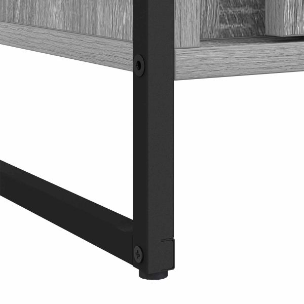 Гардероб 2 pcs Сив Сонома 50 x 50 x 200 cm Инженерно дърво