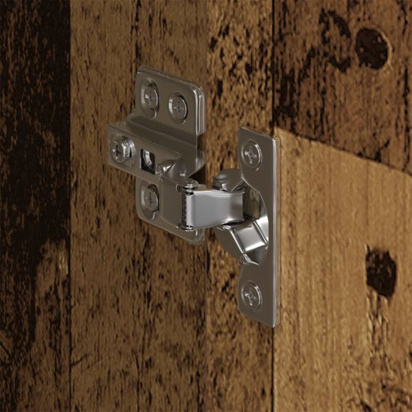 Гардероб 2 pcs Старо дърво 50 x 50 x 200 cm Инженерно дърво