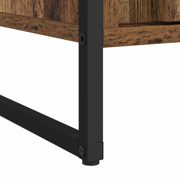 Гардероб 2 pcs Старо дърво 50 x 50 x 200 cm Инженерно дърво