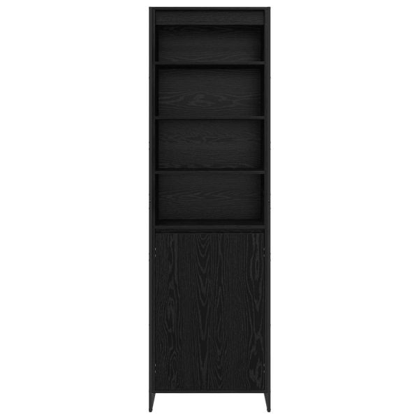 Високи шкафове 2 pcs Черния дъб 60 x 36 x 200 см