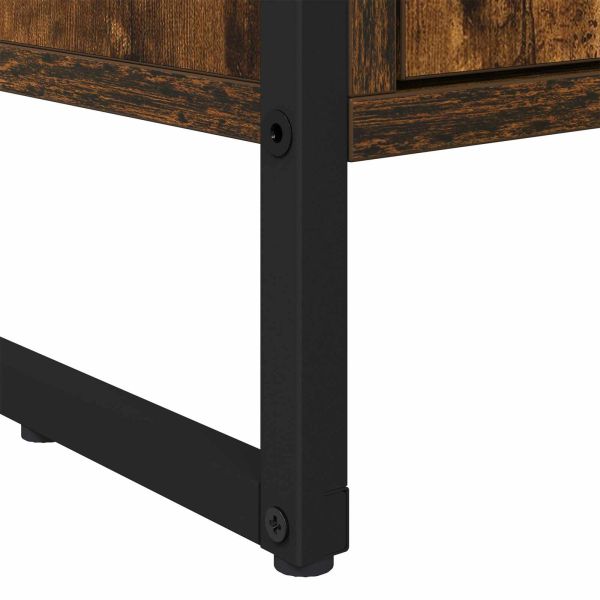 Високи шкафове 2 pcs Димящ дъб 60 x 36 x 300 см Инженерно дърво