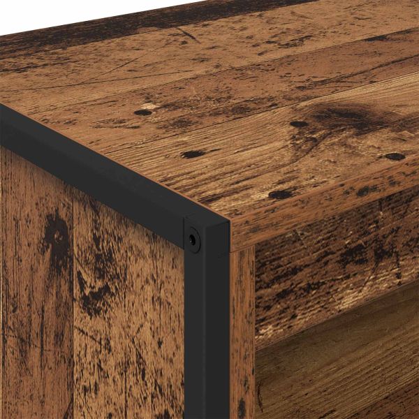 Високи шкафове 2 pcs Старо дърво 79 x 36 x 200 см