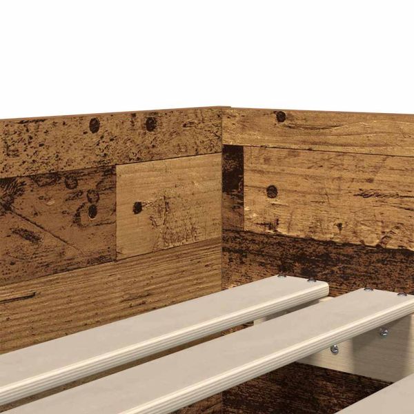 Рамка за легло Старо дърво 100 x 200 cm Солидно борово дърво