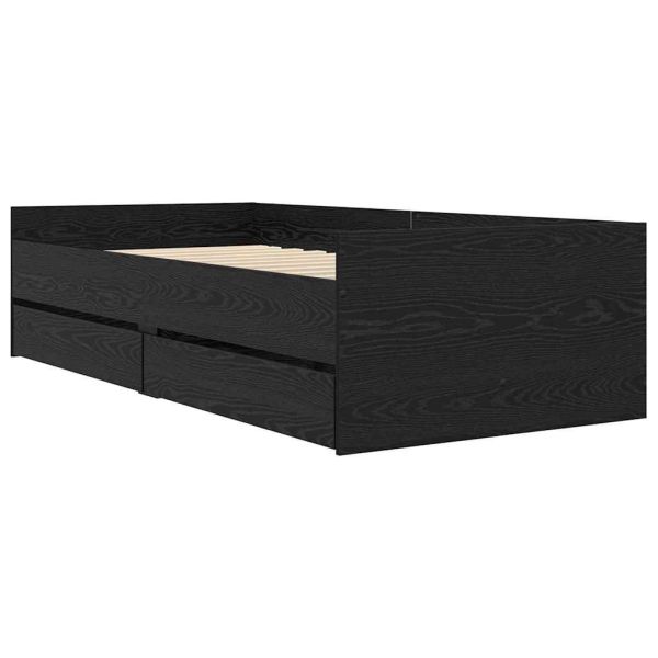 Рамка за легло Черния дъб 100 x 200 cm Солидно борово дърво