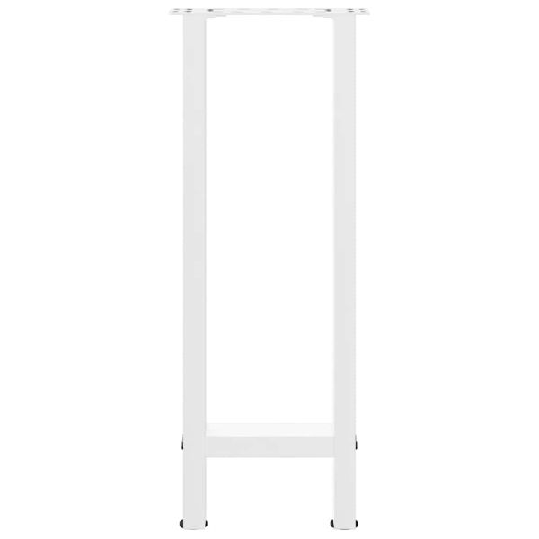 Крака за конзолна маса, бели, 2 бр., 28 x (72-73) см, стомана