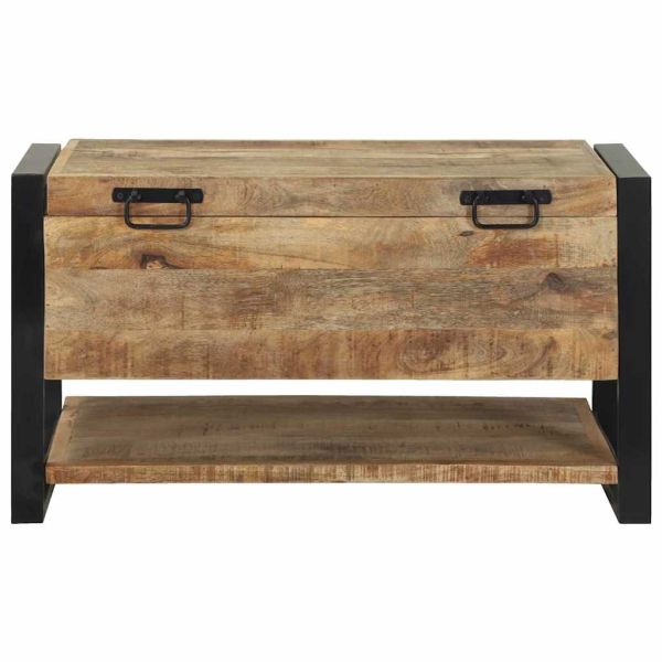 Съхранителна кутия Кафяво Масивна дървесина от манго