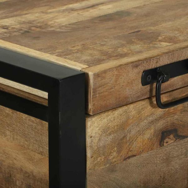 Съхранителна кутия Кафяво Масивна дървесина от манго