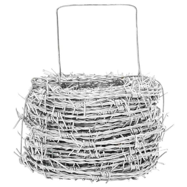 Бодлива тел Сребрист 100 m Горещо поцинкована стомана