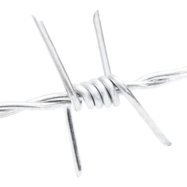 Бодлива тел Сребрист 100 m Горещо поцинкована стомана