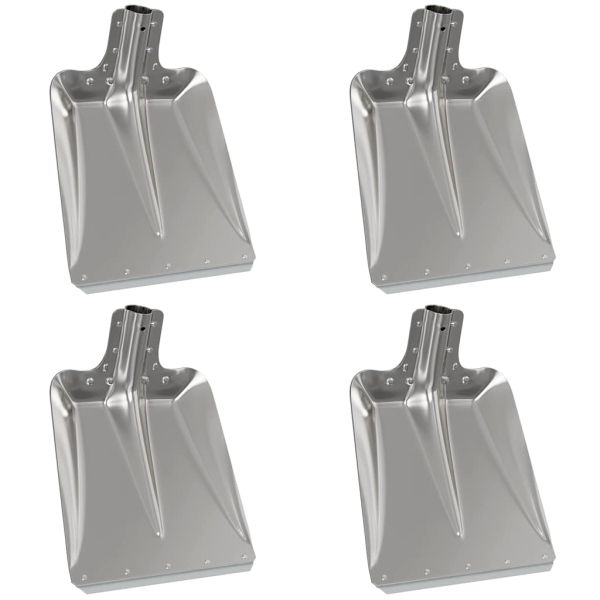 Глава на лопата 4 pcs Сребрист 41,5 x 32,5 см Алуминий