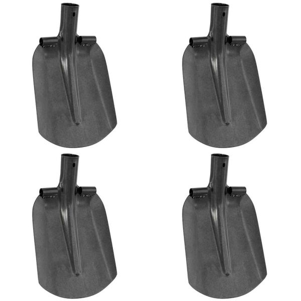 Глава на лопата 4 pcs Сребрист 33 x 21 см