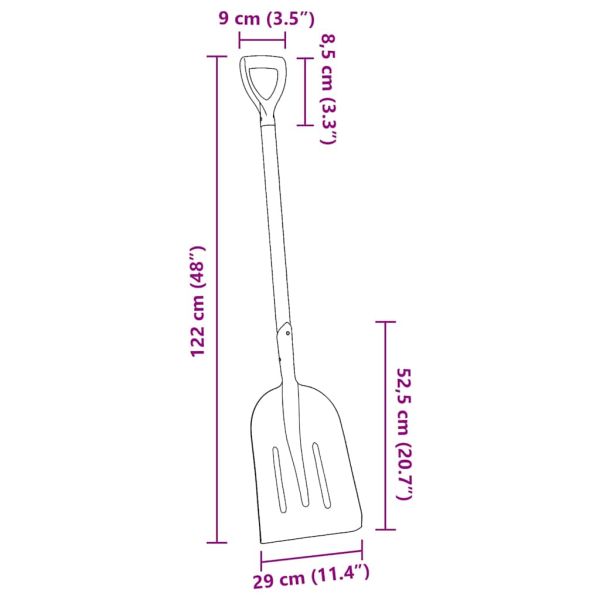 Лопата Сребрист 29 x 122 см Алуминий