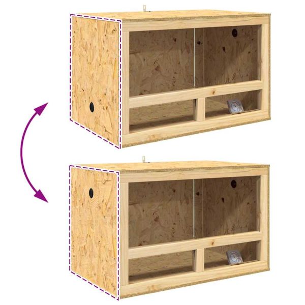 Терариум Кафяво 80 x 50 x 50 см ОСБ