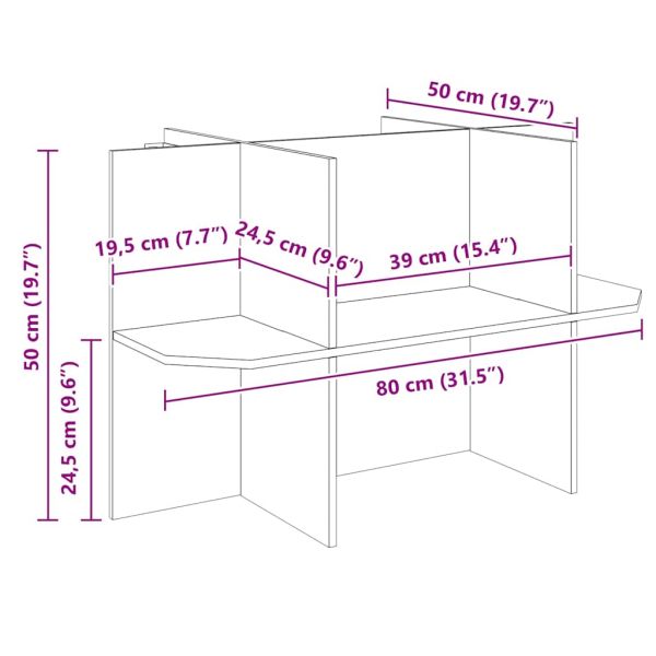 Основна за терариум Кафяво 80 x 50 x 50 см ОСБ