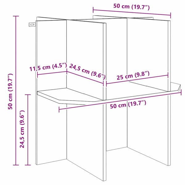 Основна за терариум Кафяво 50 x 50 x 50 cm ОСБ