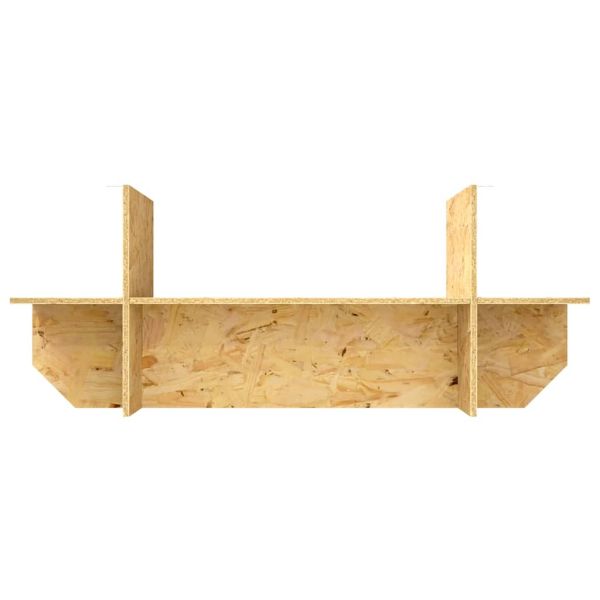 Основна за терариум с рафт Кафяво 100 x 40 x 50 cm ОСБ