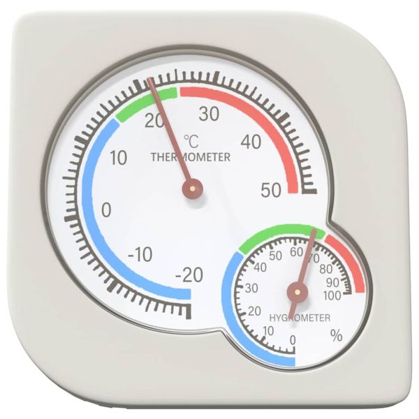 Термохигрометър Бяло 7,5 x 7,5 x 1,2 см ABS