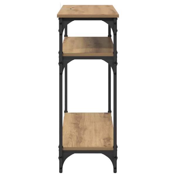 Конзолна маса с рафт Дъб 75 x 29 x 75 см Инженерно дърво