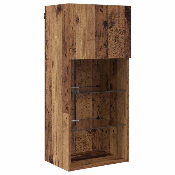 Стойки за телевизор 6 pcs Черния дъб 100 x 30 x 40 см