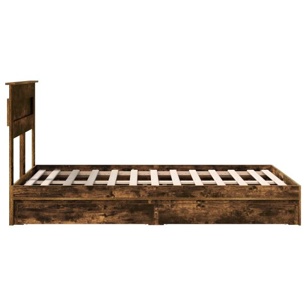 Легло с място за съхранение с таблото Димян дъб 120 x 190 cm