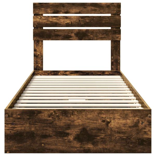 Легло с място за съхранение с таблото Димян дъб 100 x 200 cm