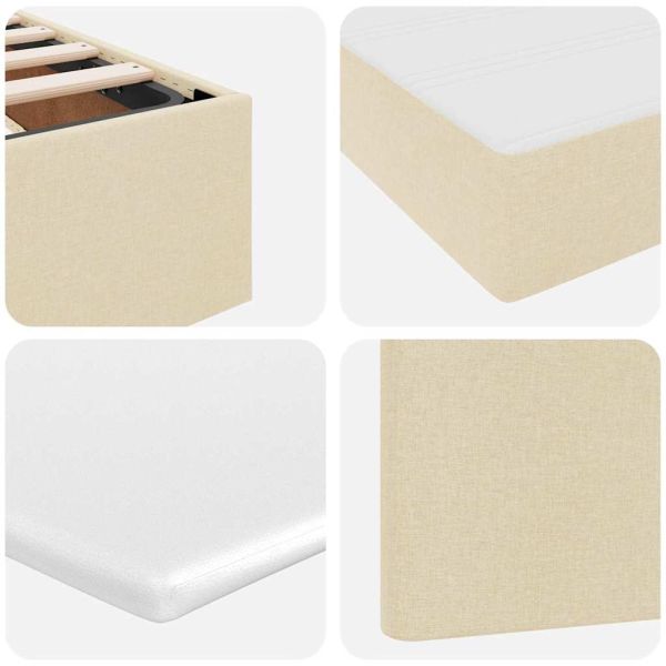 Легло с място за съхранение и матрак Кремав 180 x 200 cm