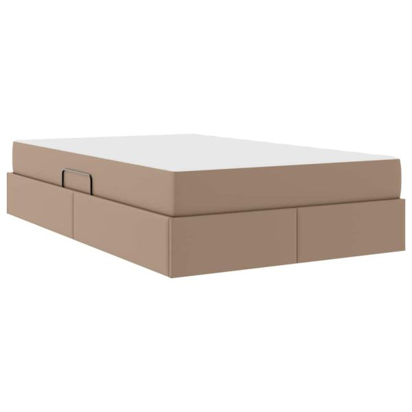 Легло с място за съхранение и матрак Капучино 120 x 200 cm