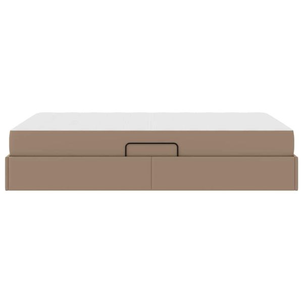 Легло с място за съхранение и матрак Капучино 120 x 200 cm